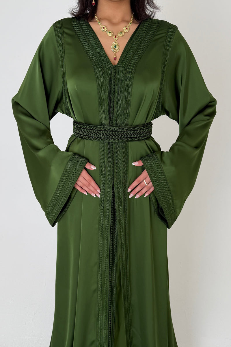 Olive Green Caftan - PRE ORDER
