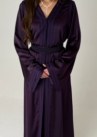 Purple Silk Caftan - PRE ORDER