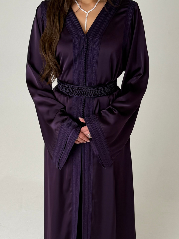 Purple Silk Caftan - PRE ORDER