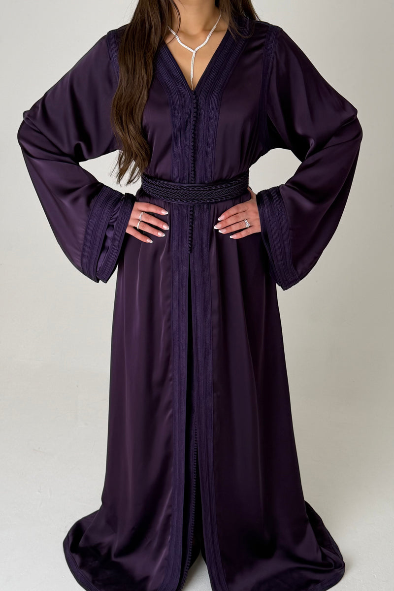 Purple Silk Caftan - PRE ORDER